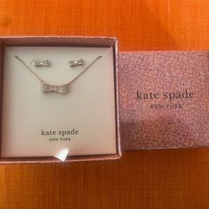 Kate spade matching studs and necklace, brand new, NEVER worn